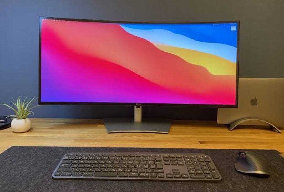 【美品】Dell U3421WE 曲面ウルトラワイドモニター