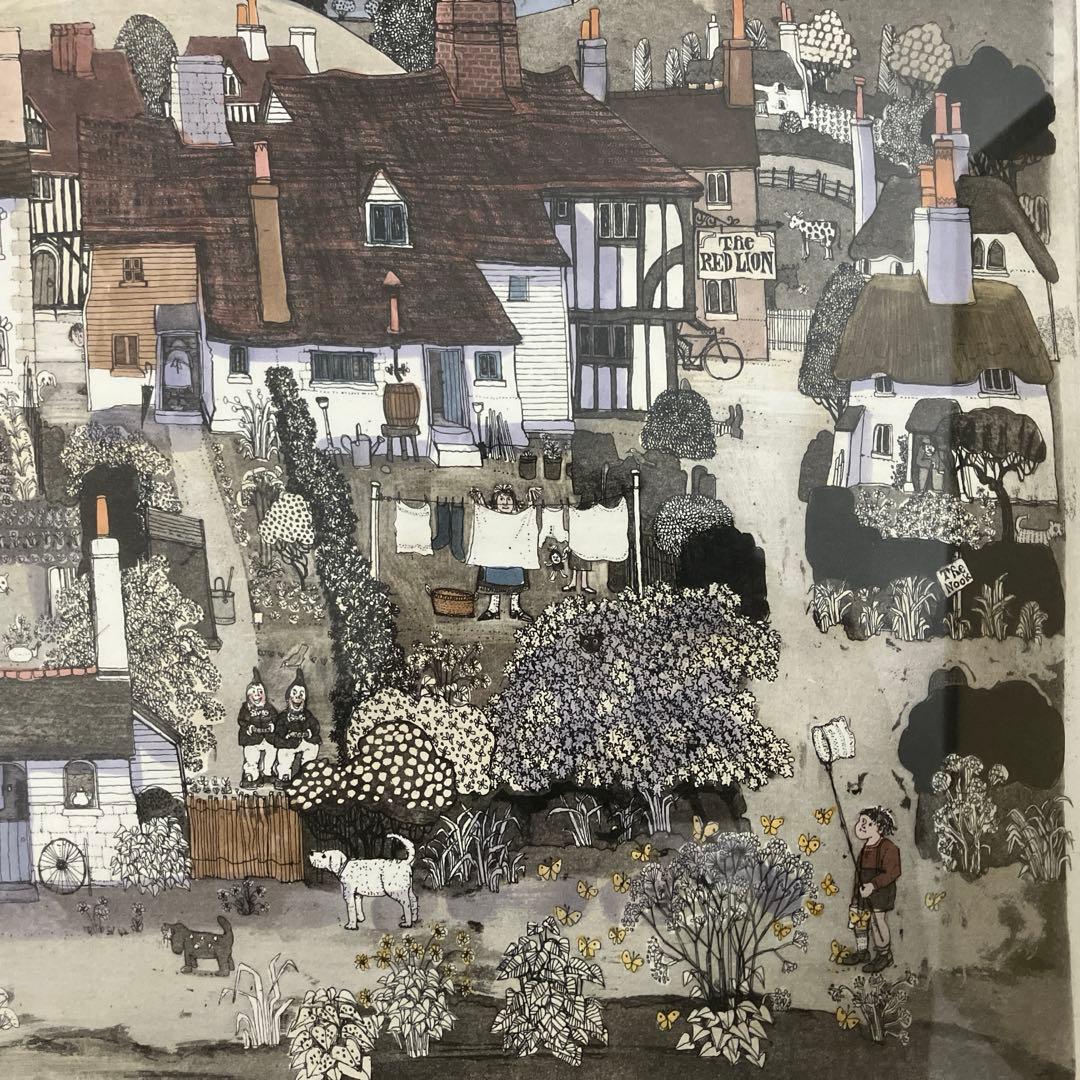 銅版画　グラハムクラーク　「バーミンテリ」