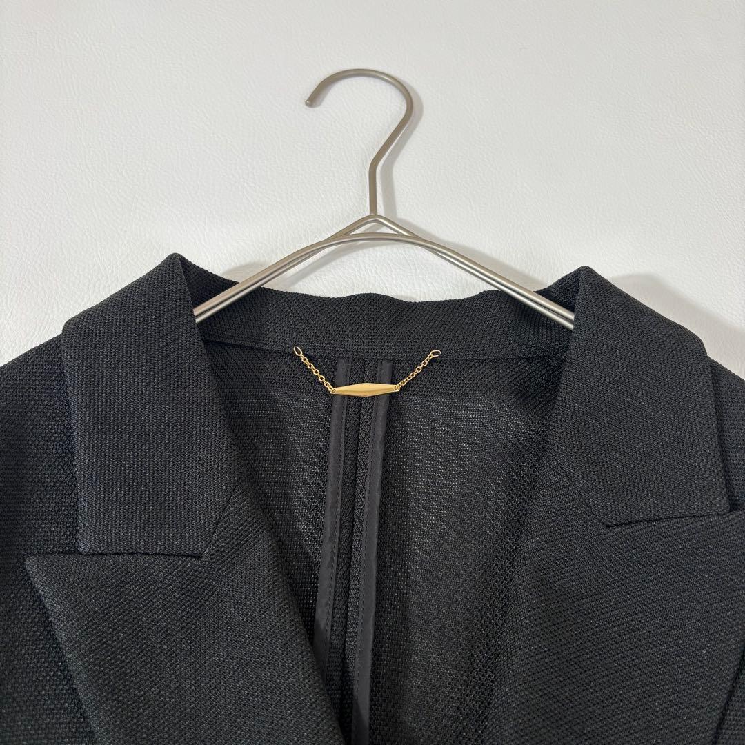 770未使用級✨アルアバイル カラミダブルコンパクトジャケット ブラック