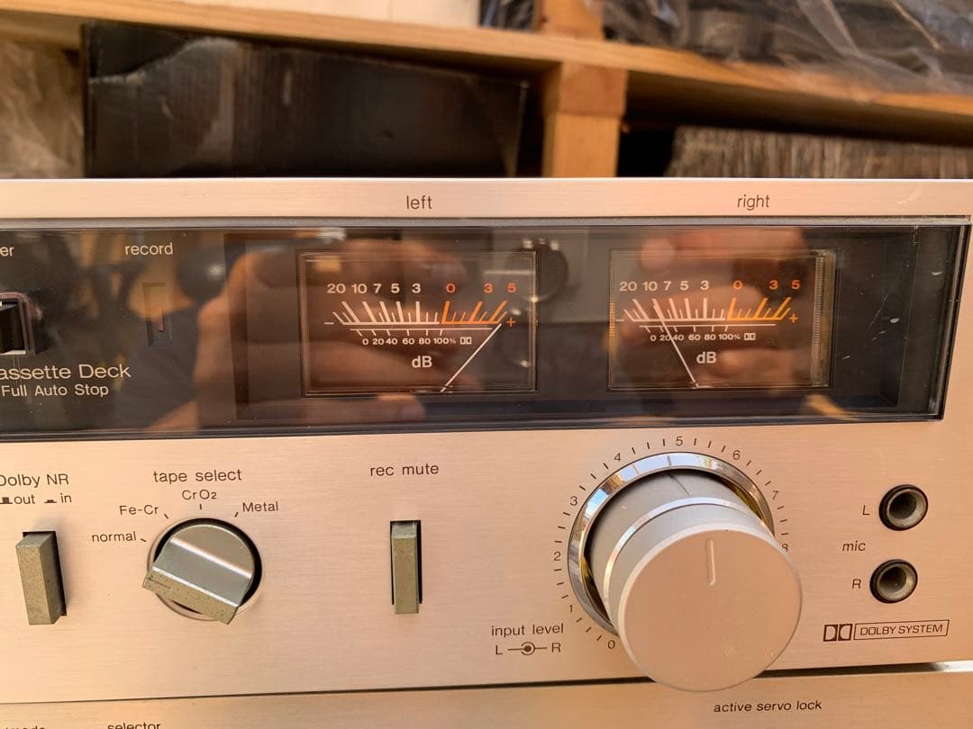 昭和レトロ Technics ST-8044GチューナーとM13 カセットデッキ