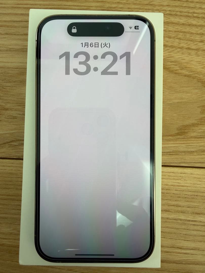 iPhone 14 Pro 128GB ゴールド SIMフリー 箱あり 背面割れ