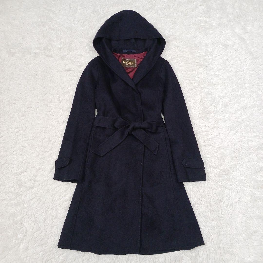 ✨極美品✨ポールスチュアート　カシミヤ混　フーデットコート　女優襟 6