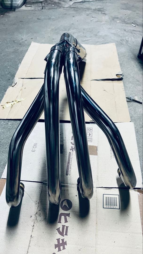 ゼファー400 KER KER メガホンマフラー