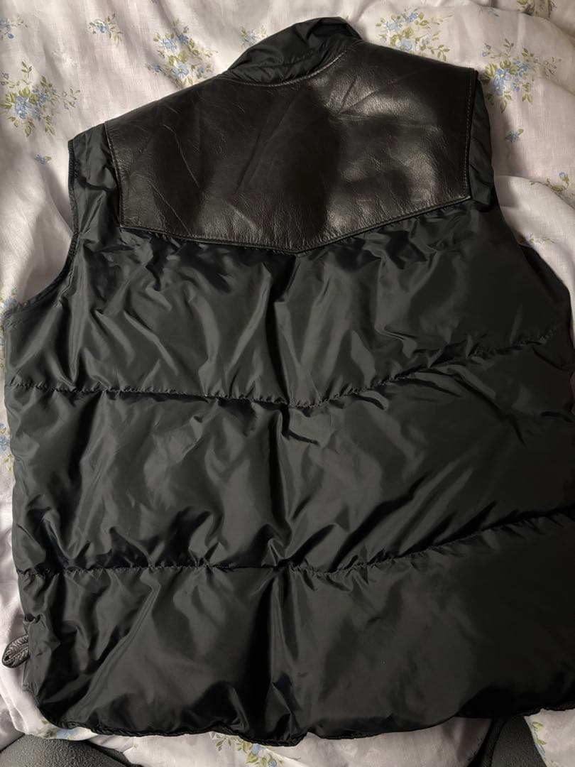 schott ダウンベスト 黒 L