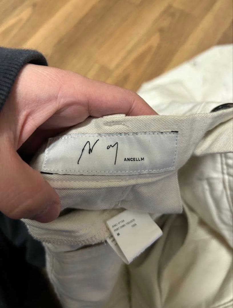 【ANCELLM】ペイントチノトラウザー 【アンセルム】