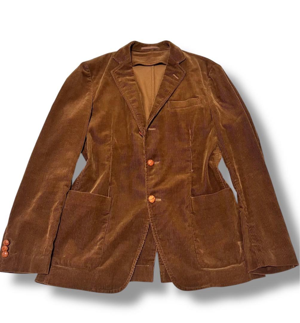 美品 トゥモローランド×ブリスベンモス コーデュロイ 胡桃ボタン 大きいサイズ