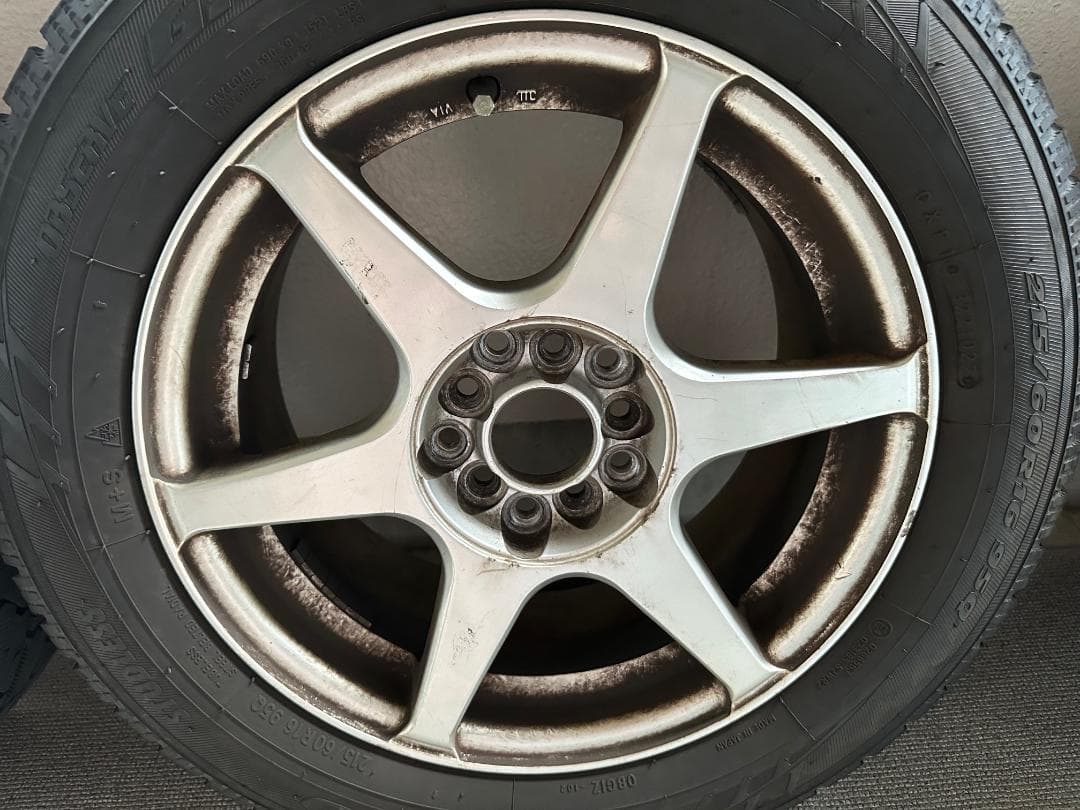 【超美品】215/60R16_95_スッドレスタイヤ 16インチ ホイールセット
