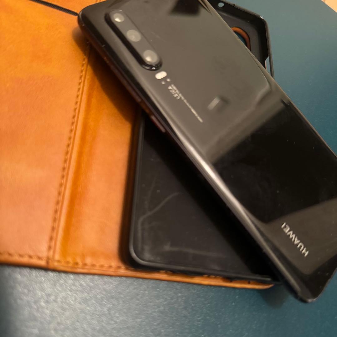 訳あり　レア　HUAWEI P30 黒　物理デュアルシム