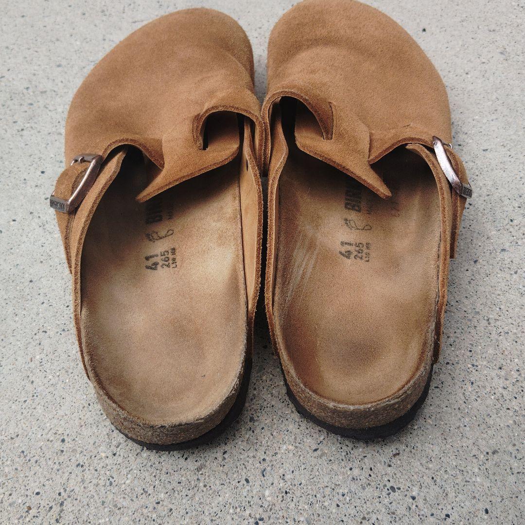 ビルケンシュトック ボストン ブラウン スエード 26.5cm