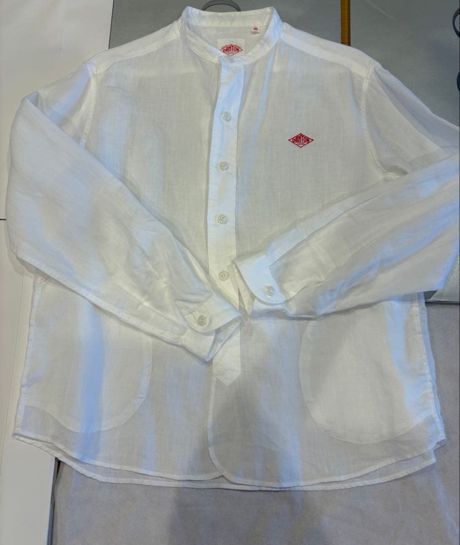 ダントン　リネンシャツ　長袖　麻100%