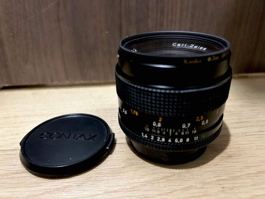 【Carl Zeiss Planar 】T* 50mmF1.4CONTAX革袋付