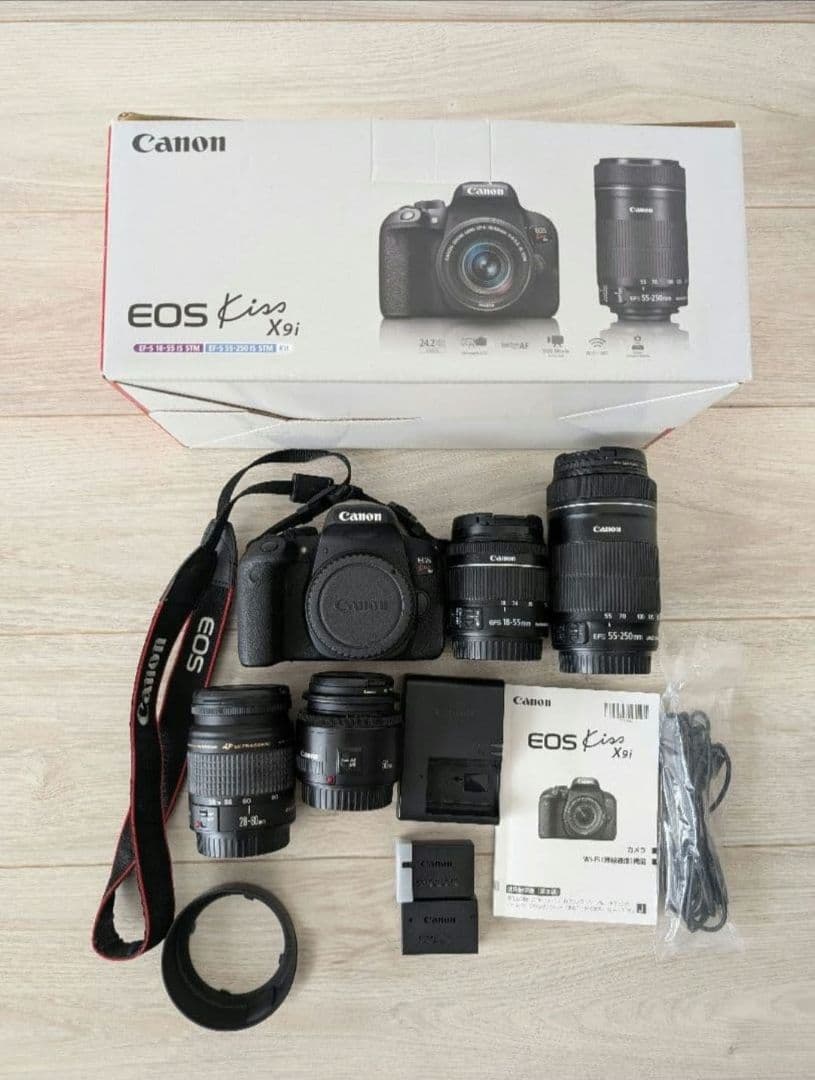 極美品｜Canon EOS Kiss X9i レンズセット