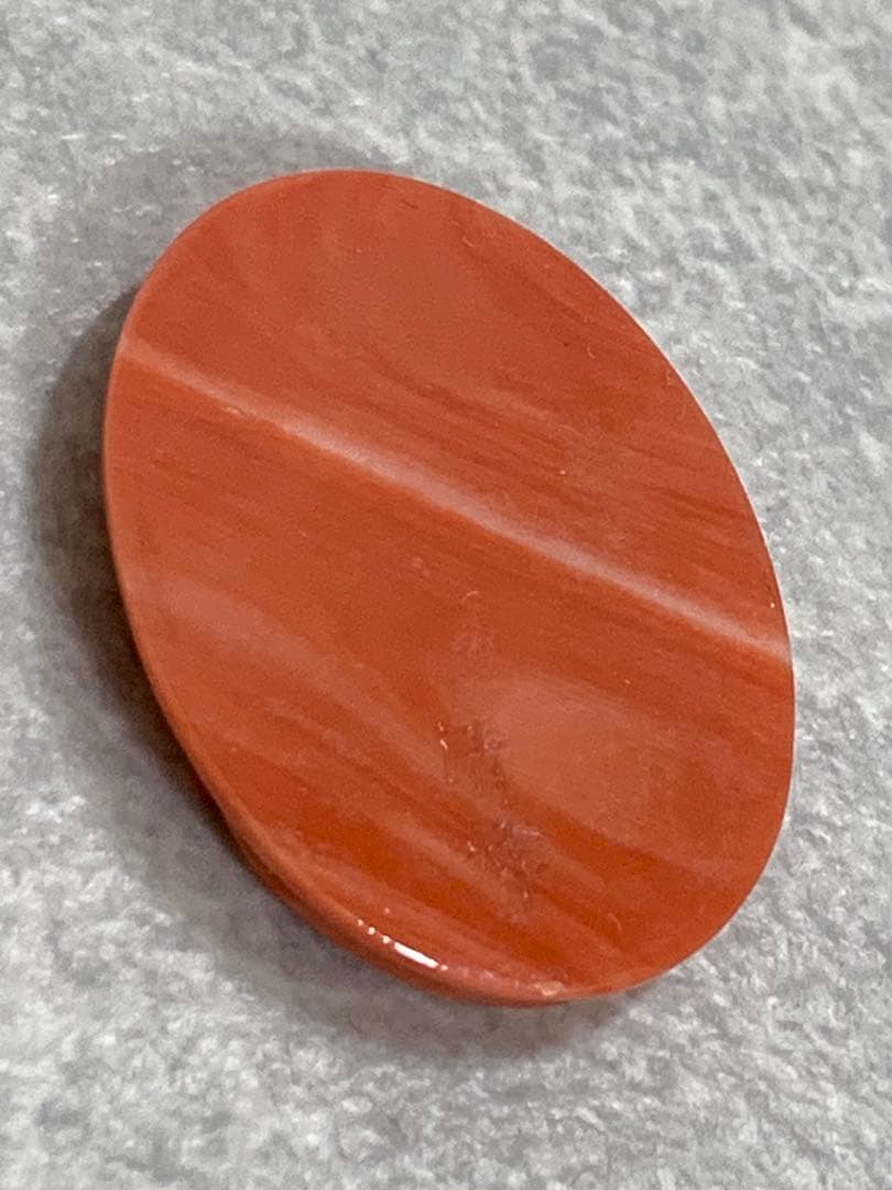 本珊瑚 カメオ 清峰作 重量約6.6g 女性横顔彫刻 サンゴ さんご