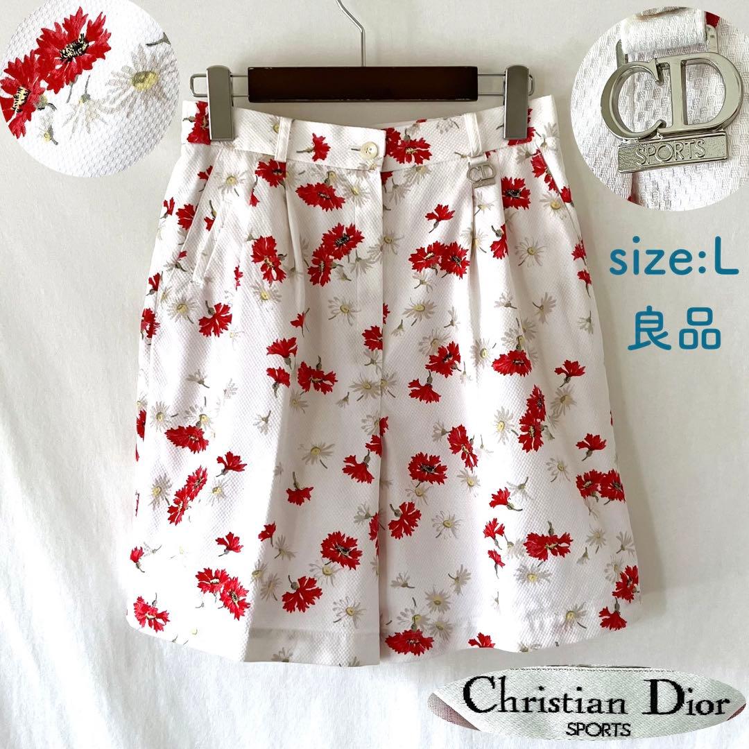 良品 Christian Dior ショートパンツ 花柄 80s vintage