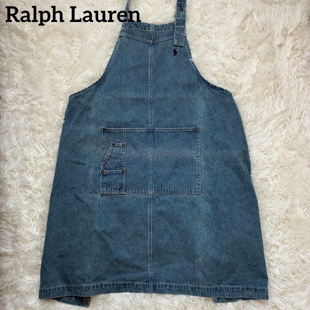 ■美品■ Ralph Lauren ラルフローレン デニム エプロン