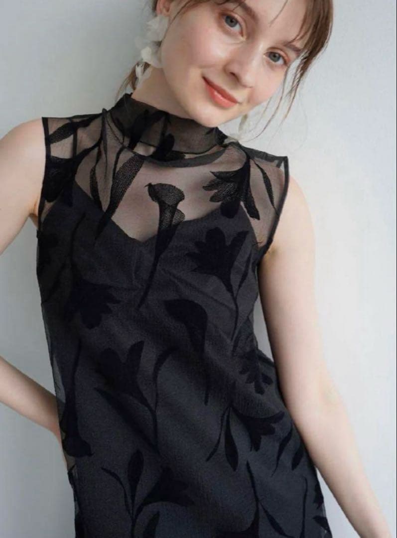 【新品】acka sheer flower one-piece