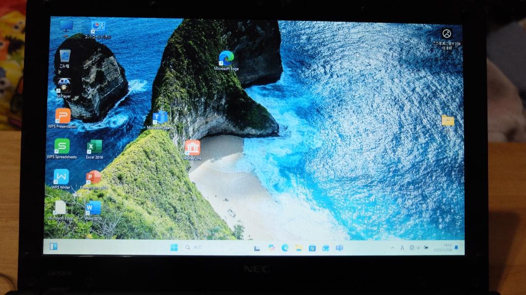 NEC LM750/HS6R Win11 8GB/HDD1TB レッド テンキー