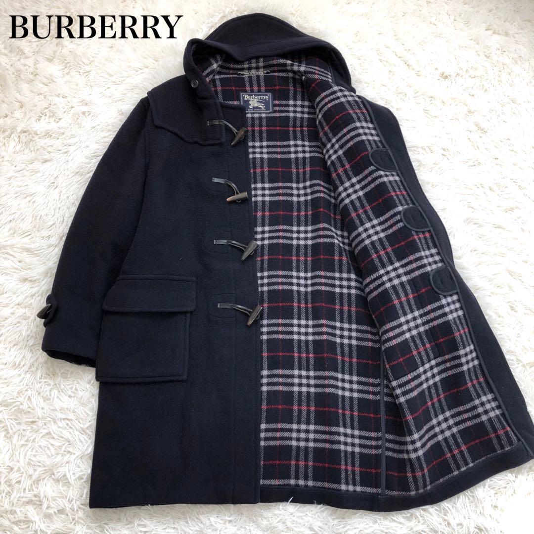 入手困難✨XL相当　ヴィンテージ　バーバリー　ダッフルコート　チェック　ロング