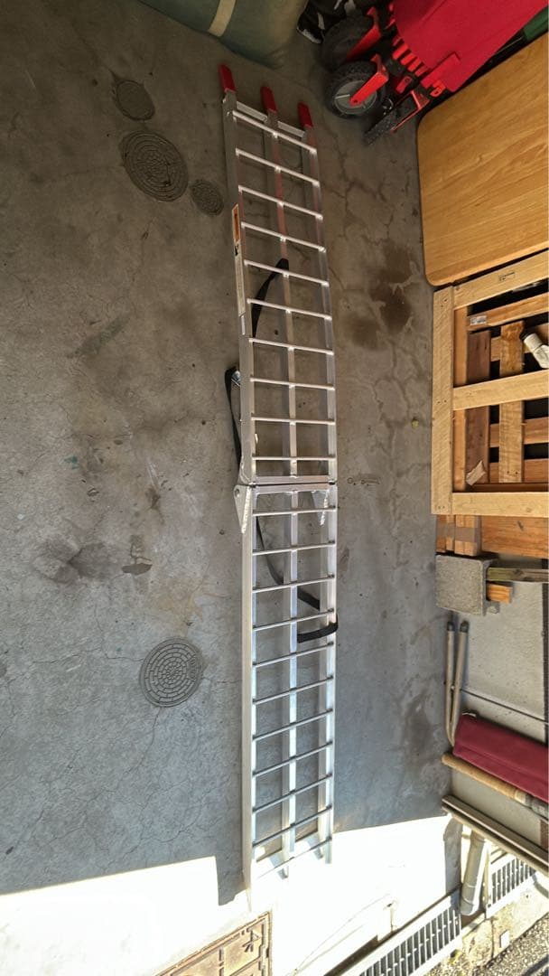 アルミ製 バイクランプ 折りたたみ式