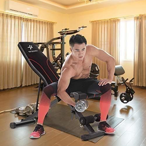 トレーニングベンチ 家庭用 折りたたみ式 インクライン フラットベンチ 角度調A