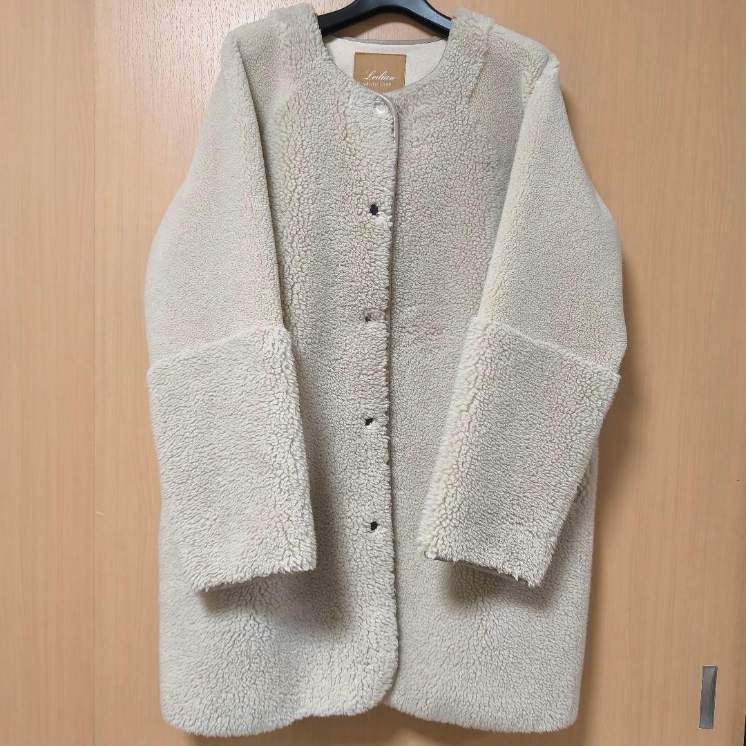 セール中❣️レリアン【美品未使用に近い】ボアコート　９号