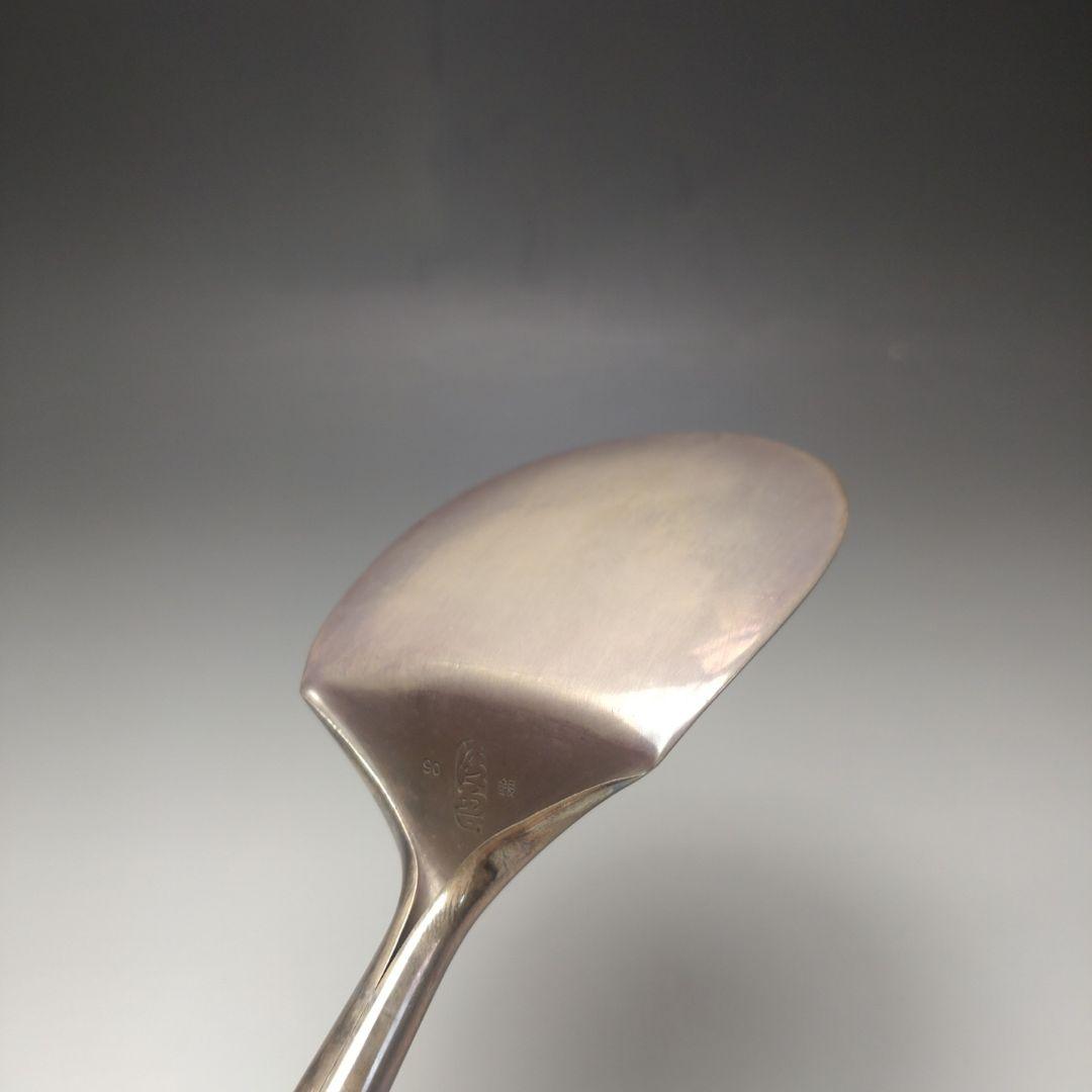 イ61 南鐐灰匙『金谷浄雲作』『淡々斎好　南鐐梅象嵌炉用灰匙』銀製　茶道具