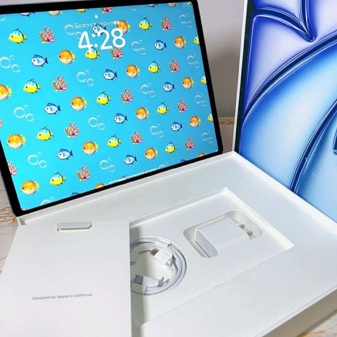 新品同様iPad Air 13インチ M2 128GB BT100%