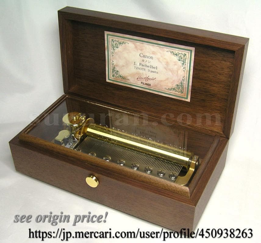 新品72弁　最新編曲の(新)♪カノン（３パーツ）オルフェウス500Wオルゴール