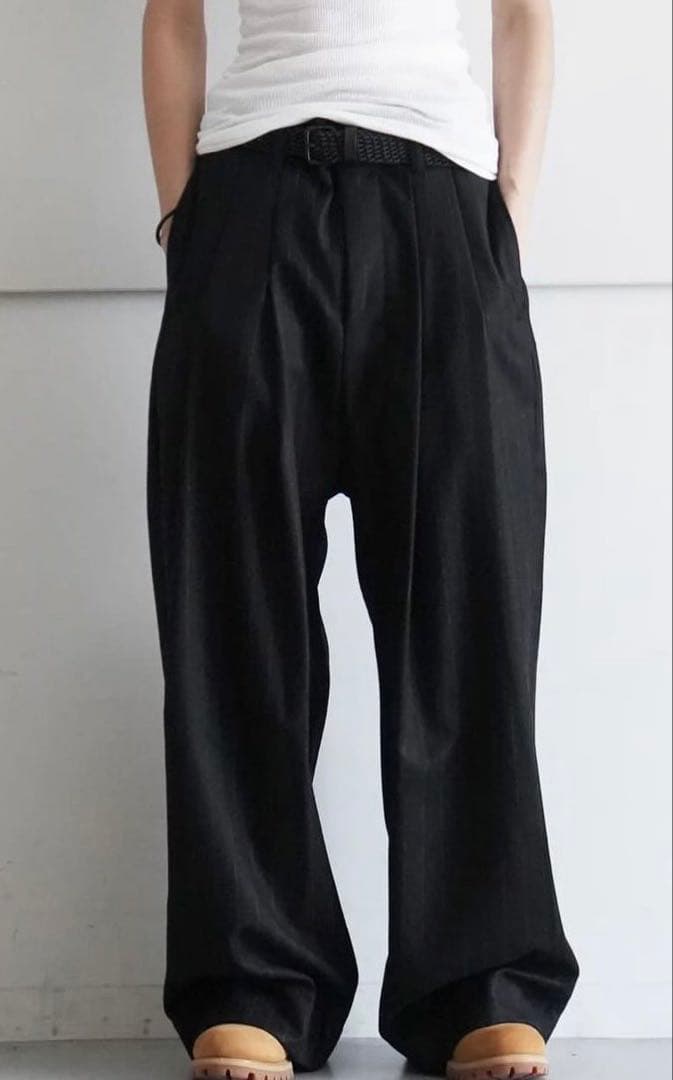 スーツ SHINYA KOZUKA Dear,BAGGY chalk stripe