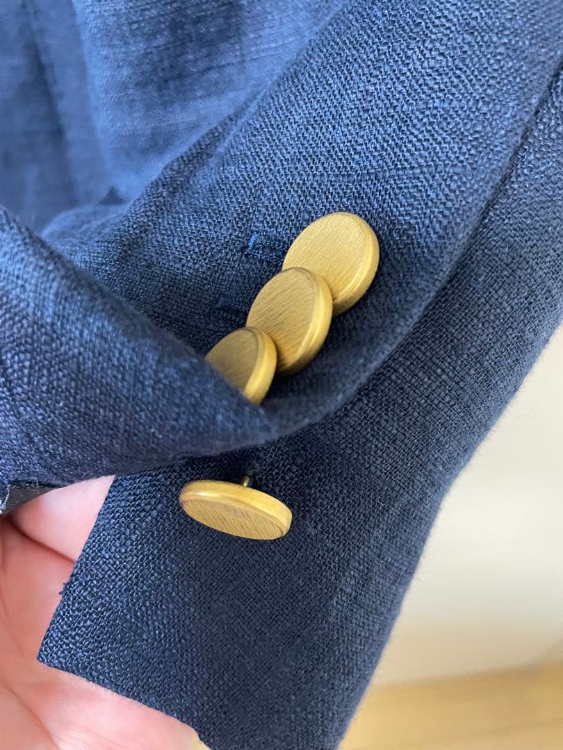 値引き可　SHIPS Valditaro ネイビーダブルブレストジャケット 46