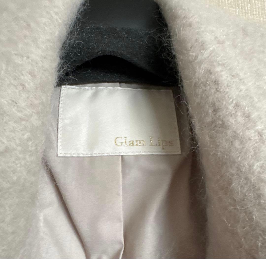 年末sale♡グラムリップス シャギーミドルコート アイボリー 完売品