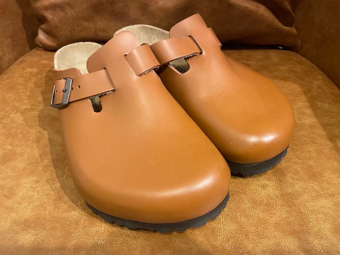 極美品　ビルケンシュトック　ボストン　ジンジャーブラウン　40（26.0cm）