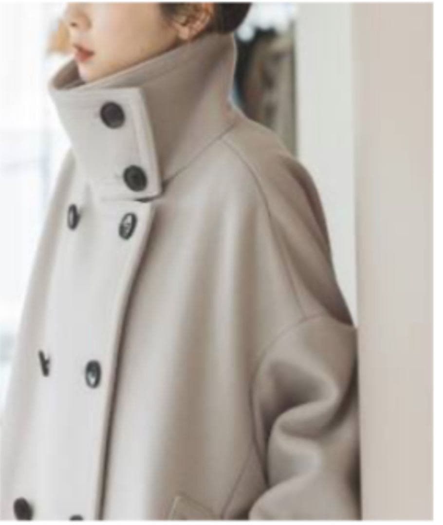 NOBLEスタンドカラーオーバーコート