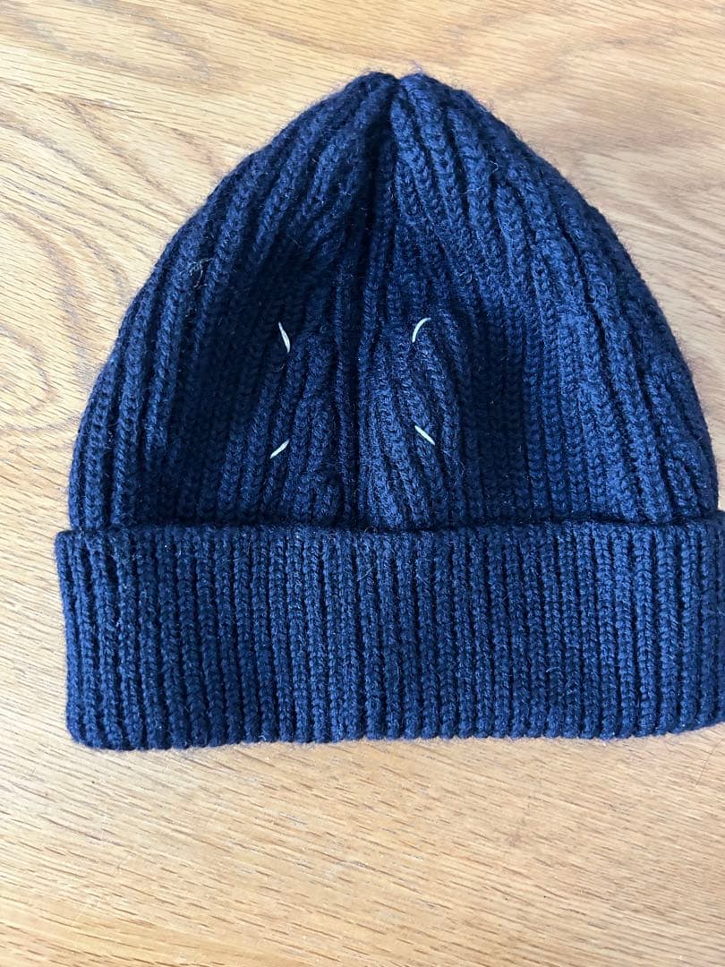 Margielaマルジェラニット帽 ビーニーネイビーレディースS51TC0041