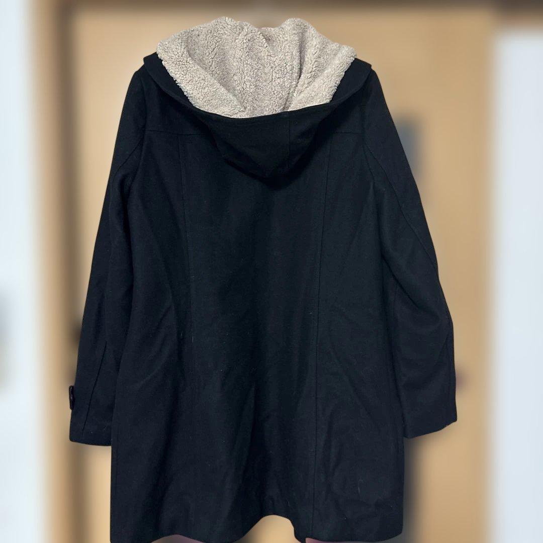   ブラックダッフルコート