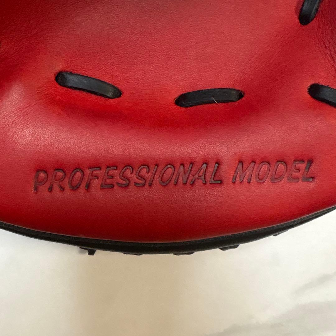 ハタケヤマ JH PRO-SH62 軟式用キャッチャーミット 甲斐モデル 赤黒