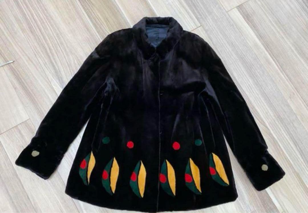 シェアードミンク　毛皮　フレアコート