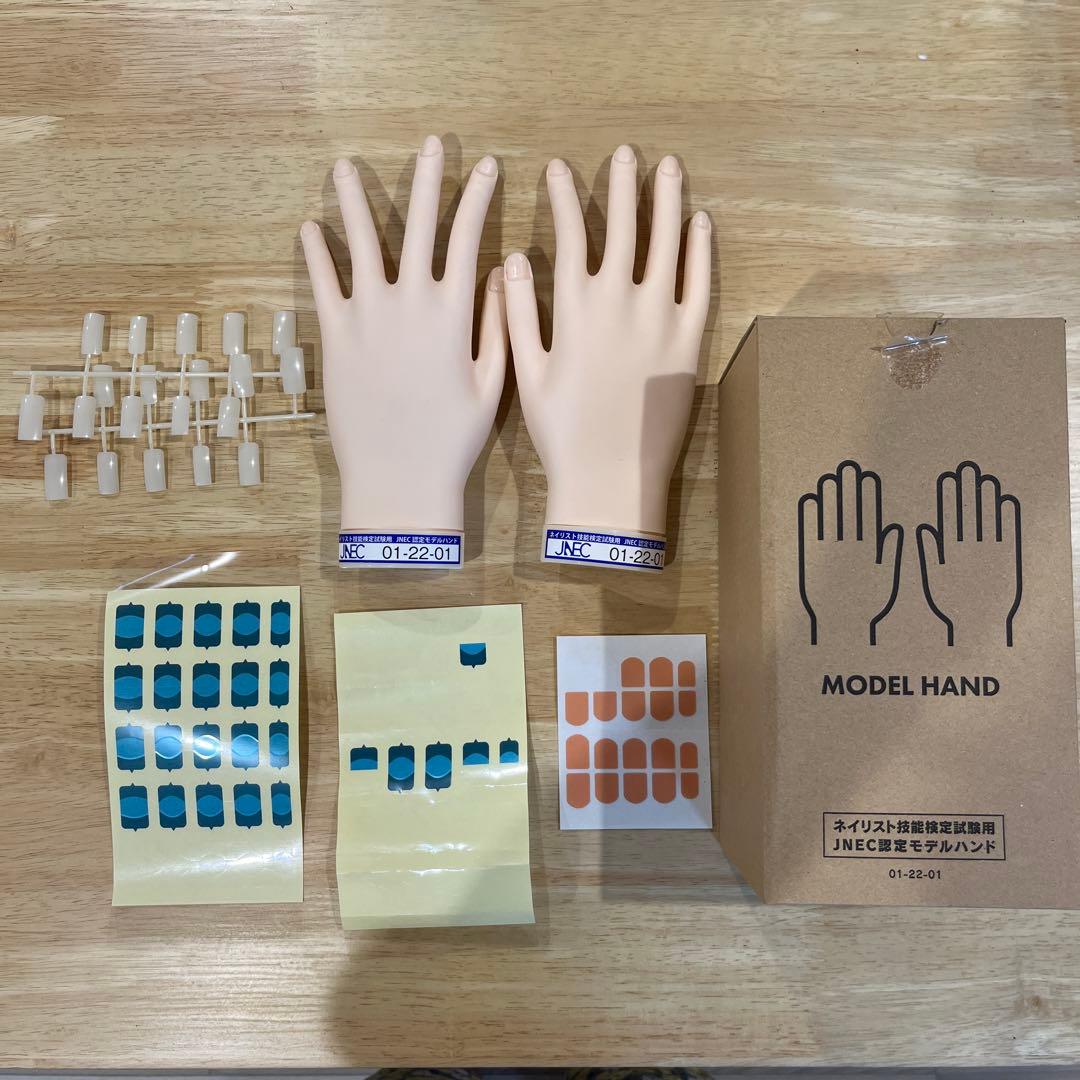 【MOF】JNEC認定 モデルハンド ネイルシート•チップ付き