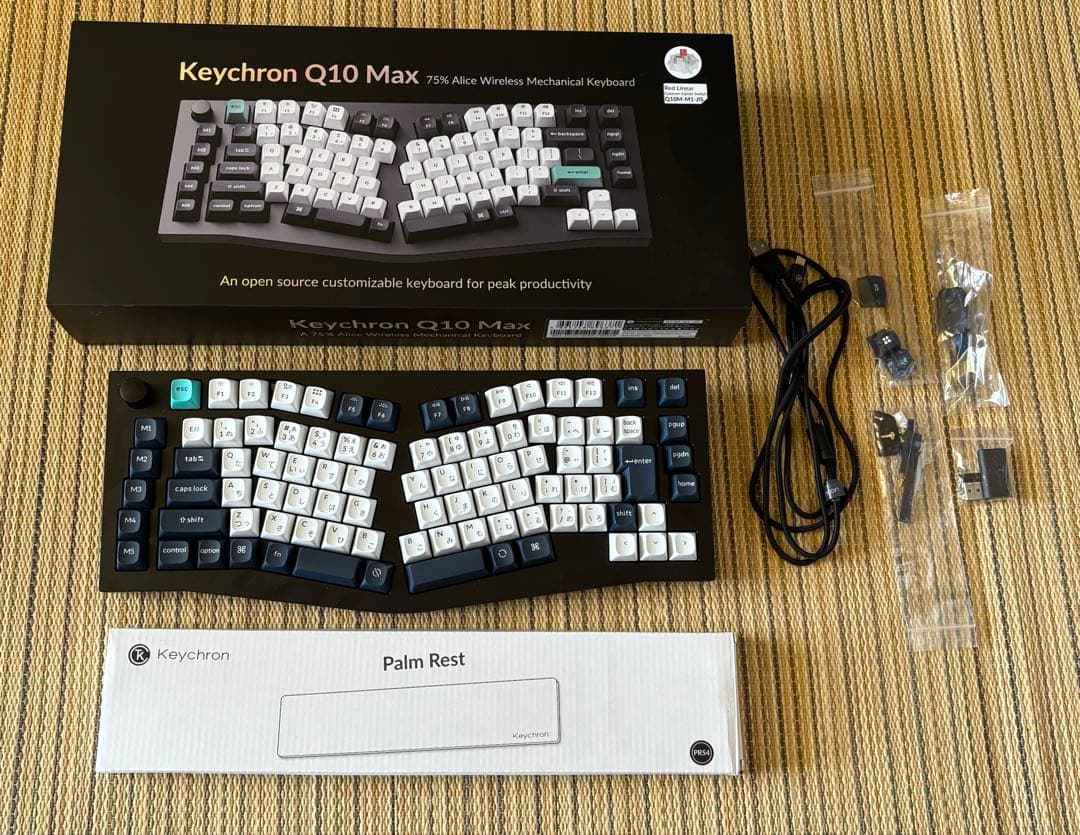 Keychron Q10 Max JIS 赤軸 & Siliconeパームレスト