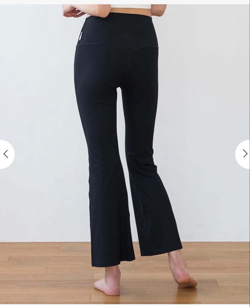 【SUKALA】ベーシックリブフレアパンツ　ブラック　Lサイズ　新品未使用