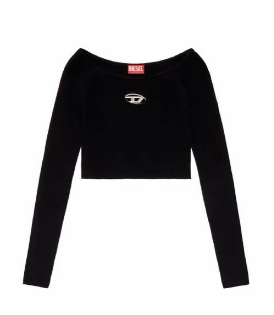 トップス Off-the-shoulder top in ribbed knit