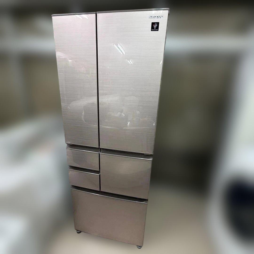 【美品 2021年】SHARP 502L 6ドア 冷蔵庫 SJ-F503G-T