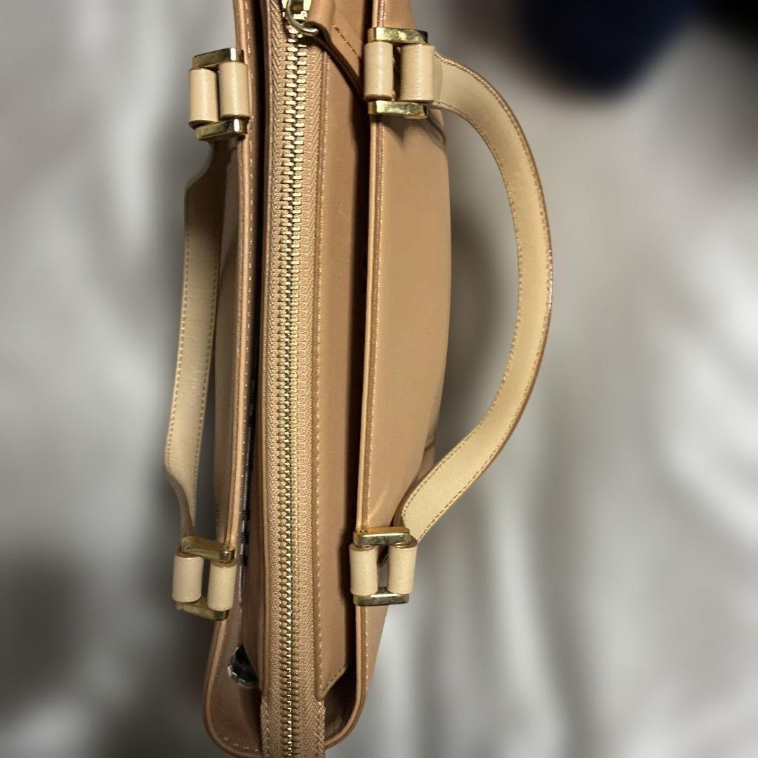 訳あり　Burberry ベージュ レザー トートバッグ　バーバリー