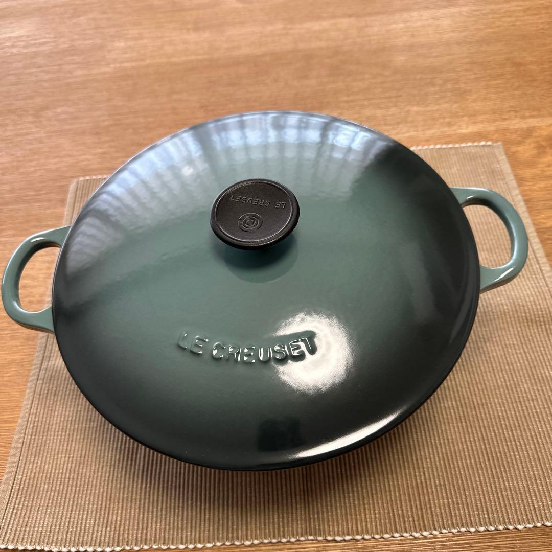 Le Creuset 両手鍋 グリーン 26cm