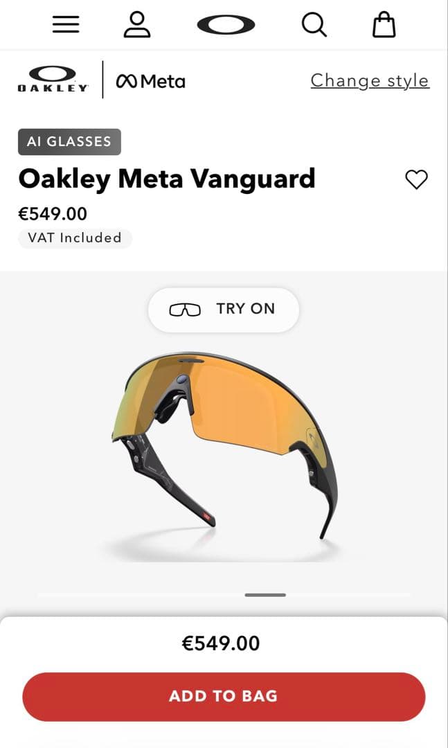 Oakley  Vanguard スマートグラス