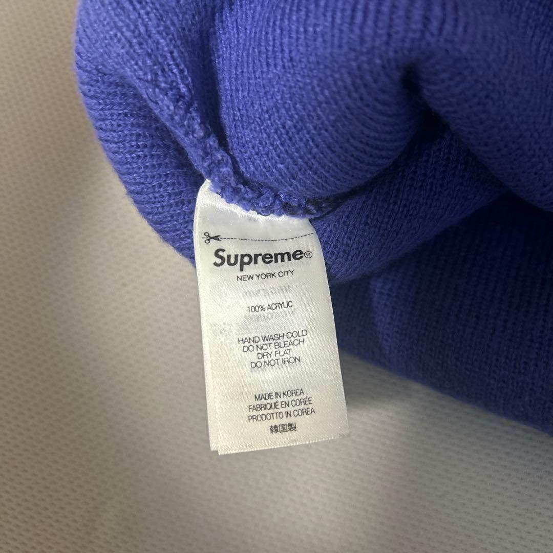 Supreme 紫色 ニット帽 FUCK MONEY