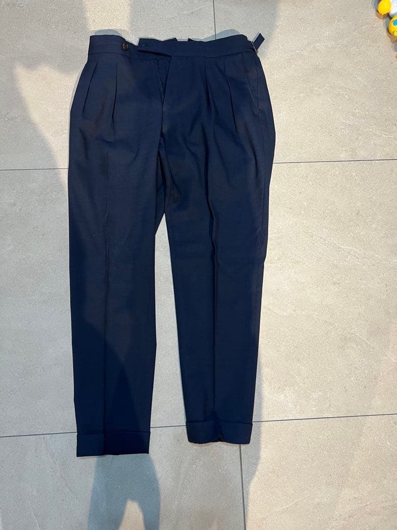 ほ*ー様 【美品】ベルウィッチ　SCOTCH　カノニコ製　濃紺　46　春夏