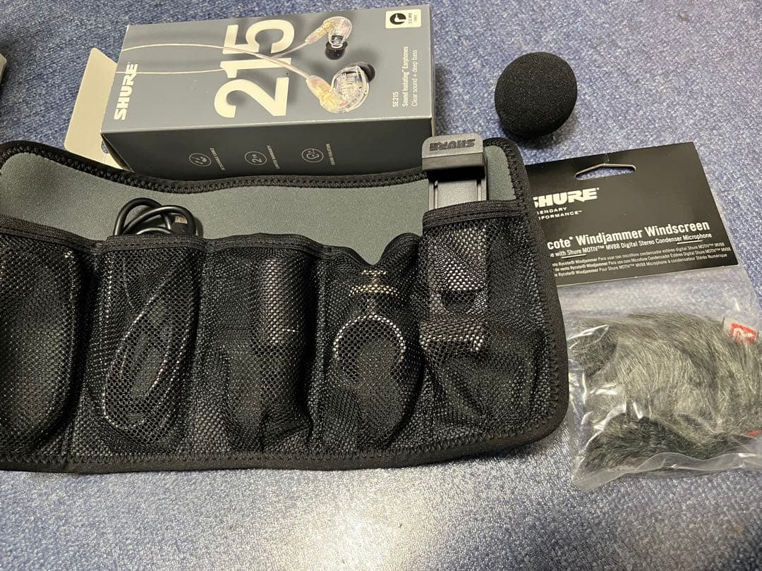SHURE MV88+SE215-CL-A ポータブル動画撮影キット50000円
