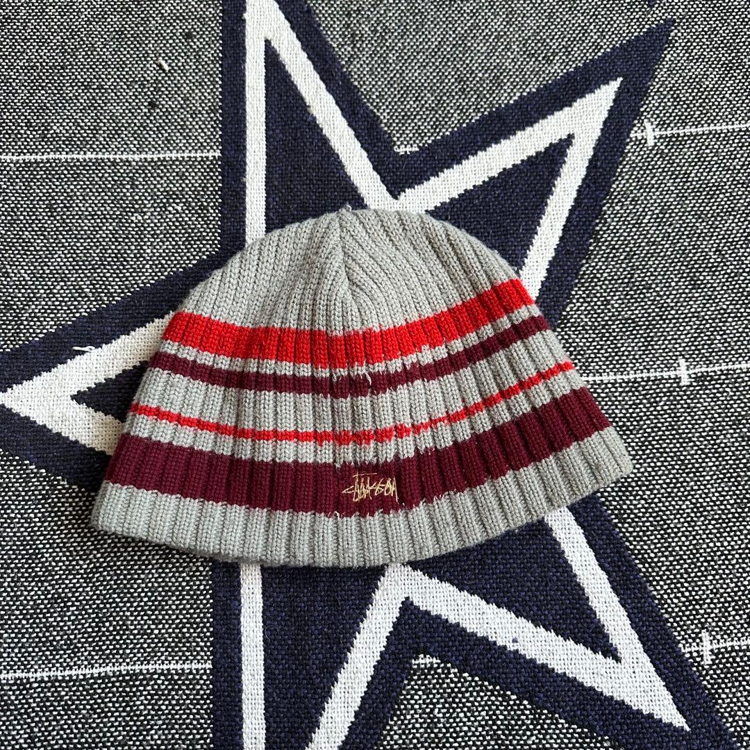 帽子 90s old stussy Acryl beanie Knit cap USA