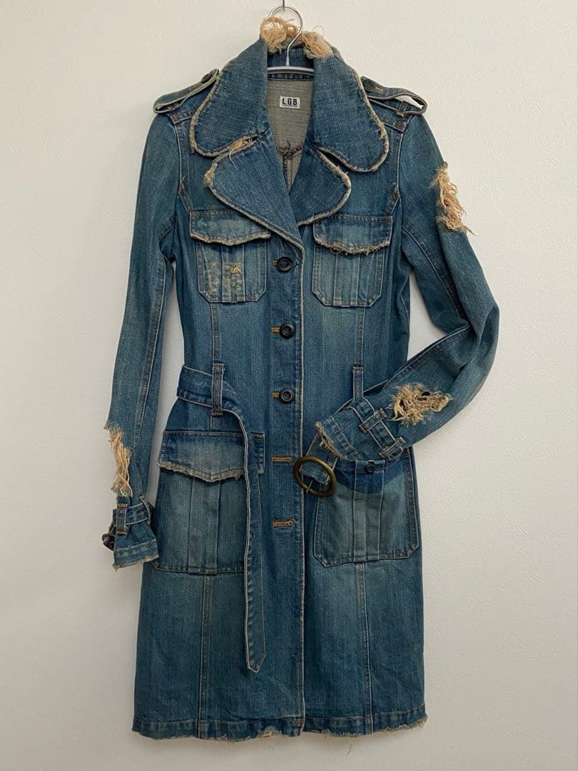 LGB ☆ 超希少 00s 初期デニムロングジャケット　未使用に近い美品